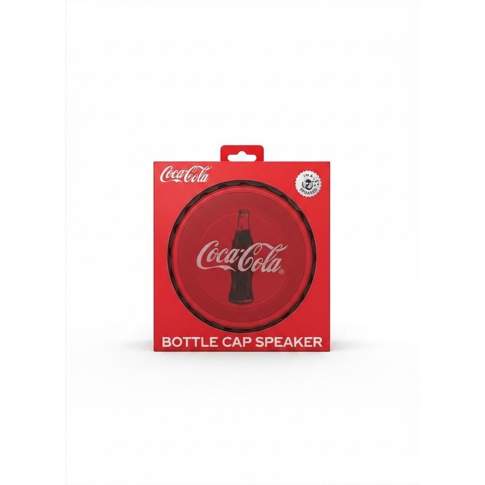 COCA COLA BOTTLE CAP/BLUETOOTH SPEAKER W/LED LIGHTS/RADIO/USB/NEW/GDCCS062226